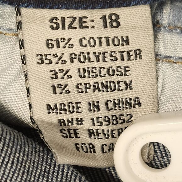 Satin Doll High Rise Skinny Women's Jeans Size 18 Blue Denim Pants NEW - Picture 8 of 9